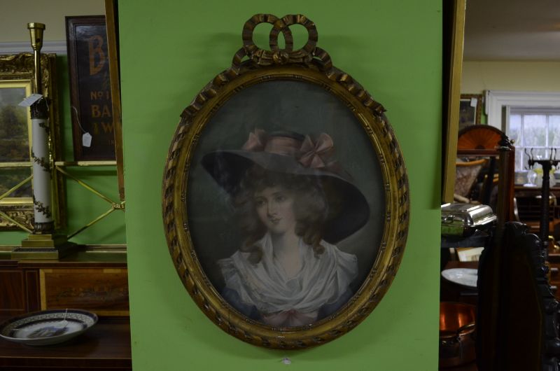 19th century pastel drawing