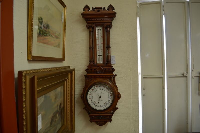 Edwardian cased barometer