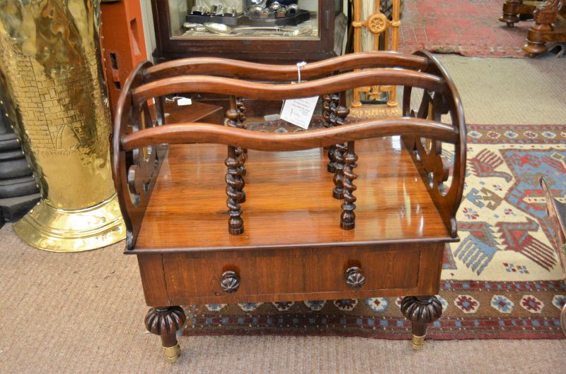 Victorian rosewood canterbury 