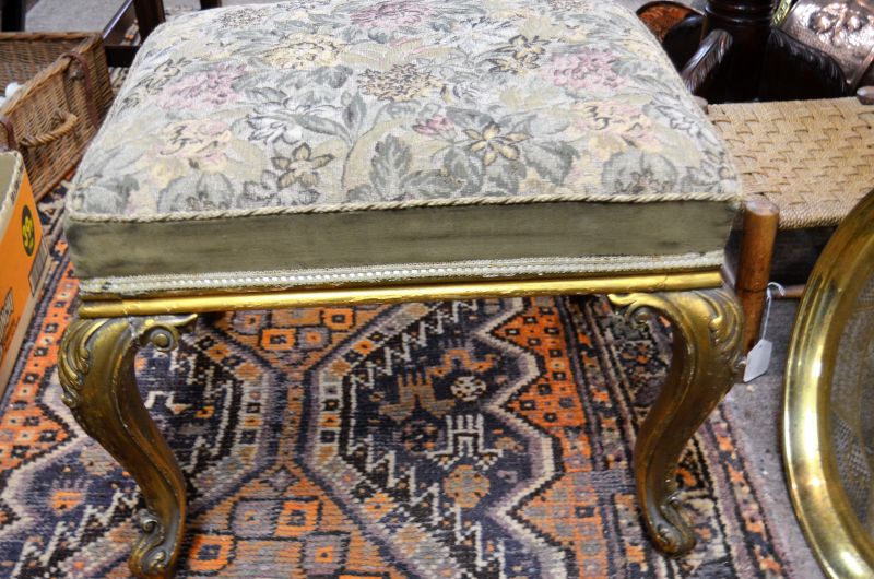 Giltwood stool