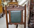 Set of four late Victorian chairs Thumbnail 3