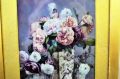 Gilt framed painted porcelain panel Thumbnail 2