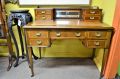 Edwardian mahogany desk Thumbnail 1