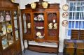 Edwardian mahogany display cabinet Thumbnail 1