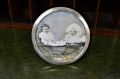 Circular silver photo frame Thumbnail 1