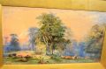 Gilt framed watercolour , signed Thumbnail 2