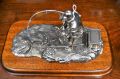 Metal sculpture of fisherman Thumbnail 2
