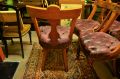 Set of ten victorian mahogany chairs with leather Buttoned seats Thumbnail 3