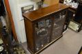 Victorian mahogany two door floor bookcase Thumbnail 1