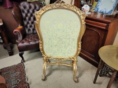 Victorian gilt framed / mirror fire screen Thumbnail 6