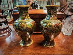 Pair of Cloisonné vases Thumbnail 4