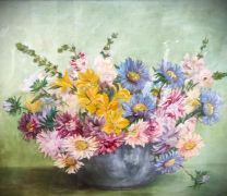 Framed still life oil by rita clarke  Thumbnail 2