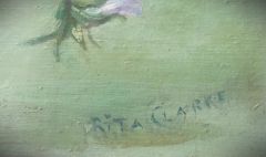 Framed still life oil by rita clarke  Thumbnail 4