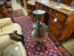 Mahogany three tier stand Thumbnail 1