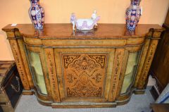 Victorian burr walnut credenza  Thumbnail 3