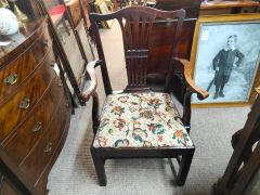 19th century mahogany armchair Thumbnail 3