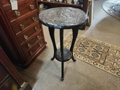 Carved wooden plant stand Thumbnail 1