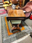 Victorian mahogany work table Thumbnail 1