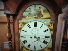 Mahogany & oak cased grandfather clock Thumbnail 2
