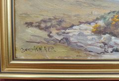 Gilt framed oil on canvas by bond walker Thumbnail 3