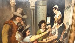Gilt framed oil painting , signed E.roemer Thumbnail 2