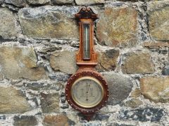 Victorian oak cased barometer Thumbnail 4