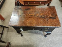 18th century oak low boy  Thumbnail 2