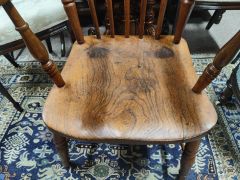 Victorian oak armchair Thumbnail 2