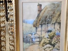 Pair gilt framed watercolours  Thumbnail 3