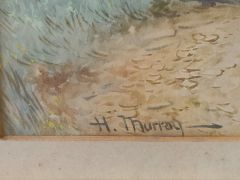 Pair gilt framed watercolours  Thumbnail 4