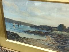 Gilt framed watercolour Thumbnail 2