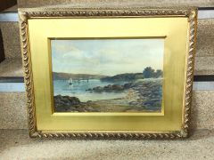 Gilt framed watercolour Thumbnail 3
