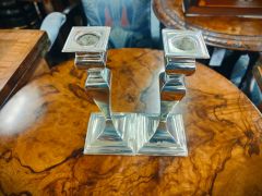 Pair of silver candlesticks  Thumbnail 4