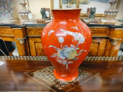 Korean metal with mother of pearl vase Thumbnail 6
