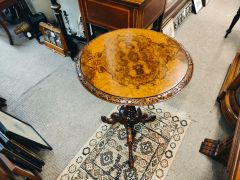 Victorian burr-walnut occasional table Thumbnail 1