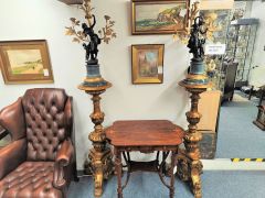Pair of bronze candelabra & gilt torcheres  Thumbnail 6