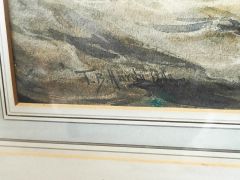 Gilt framed watercolour by thomas bush hardy Thumbnail 3