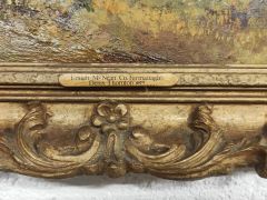 Gilt framed oil on canvas by dennis thornton Thumbnail 3