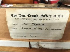 Gilt framed oil on canvas by dennis thornton Thumbnail 3