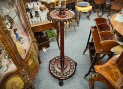 Victorian mahogany billiard cue stand  Thumbnail 4