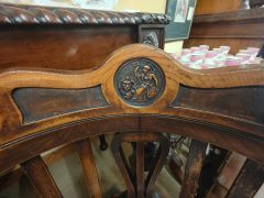 Pair of oak ships revolving chairs Thumbnail 3