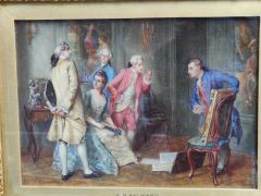 Gilt framed oil painting by J .D . alyward  Thumbnail 3