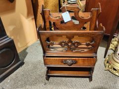 Victorian walnut canterbury Thumbnail 4