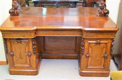 Victorian walnut mirrorback sideboard Thumbnail 2