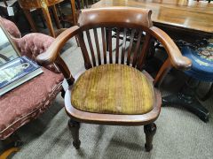 Mahogany desk chair Thumbnail 2