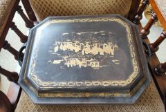 Japanese lacquered wooden games box Thumbnail 1