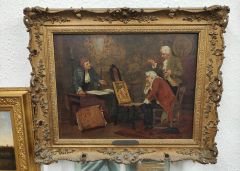 John A Lomax oil painting in gilt frame Thumbnail 4