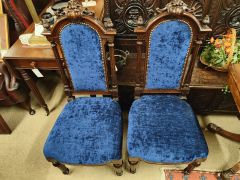 Pair of victorian armchairs Thumbnail 2