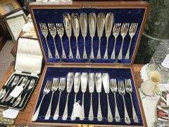 Cased set of 24 epns fish set Thumbnail 1