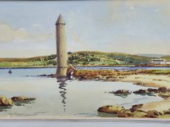 Framed watercolour by local artist sam Mclaranon Thumbnail 2